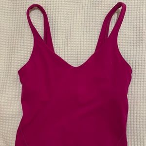 LULULEMON align tank ripened raspberry size 0 not worn twice great condition